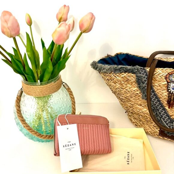 Sezane blush wallet NWT - Picture 2 of 5